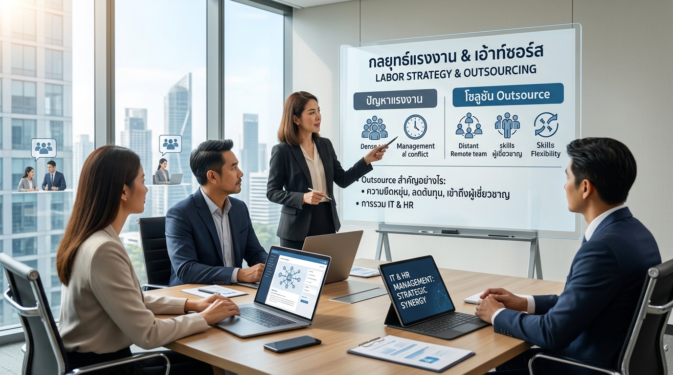 เจาะลึกวิกฤตแรงงานยุคใหม่: ทำไม "Outsource" ถึงเป็นทางรอดสำคัญขององค์กร?